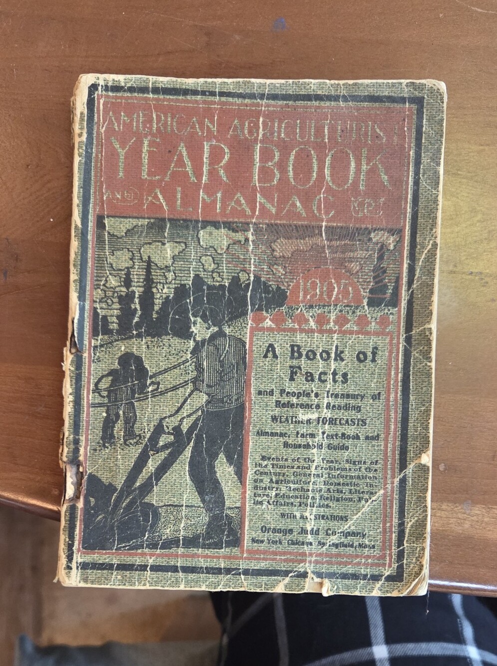 Vintage Style Year Book Almanac - Red/Black Cover